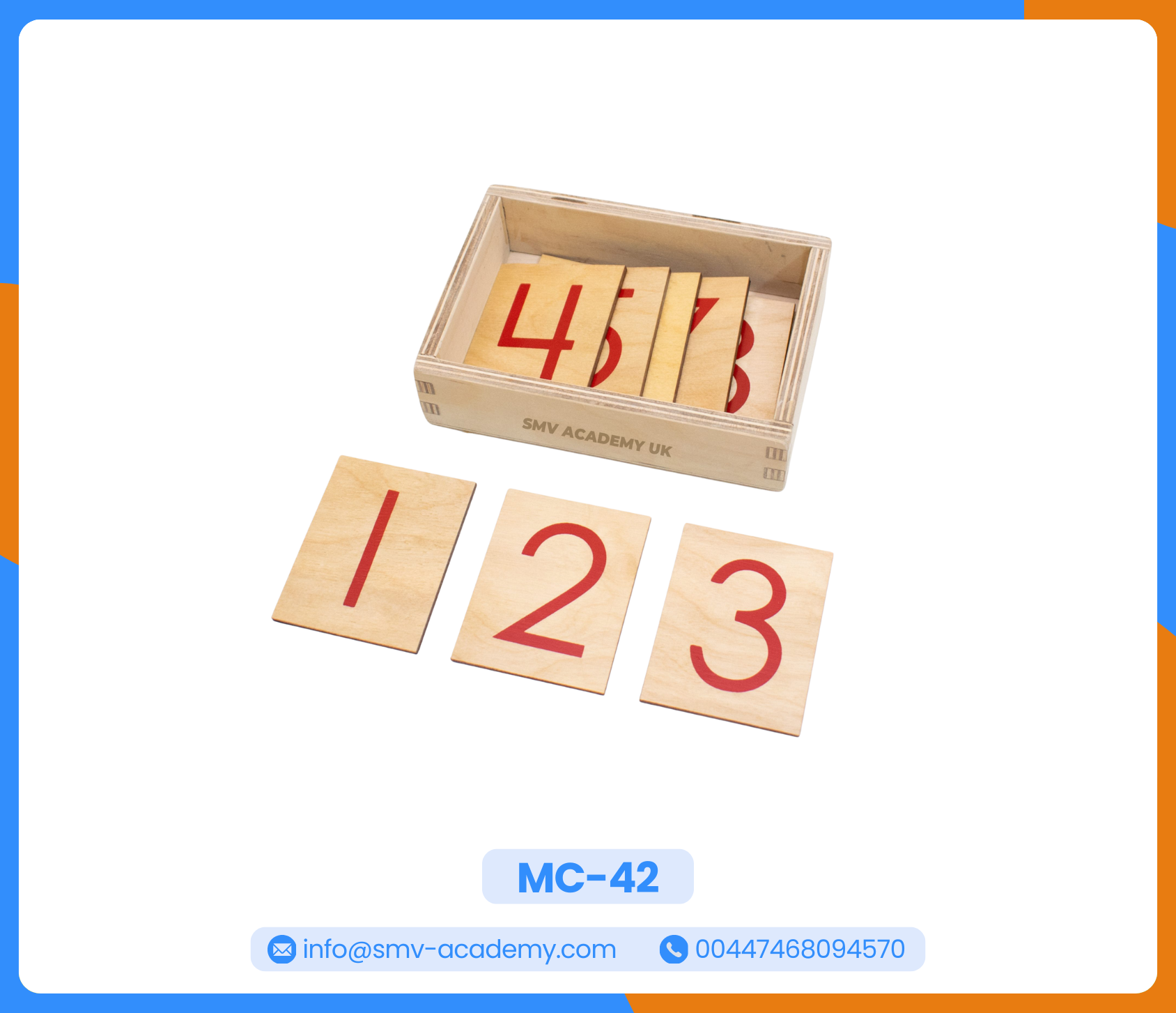 كروت الأرقام المطبوعة 1 - 10